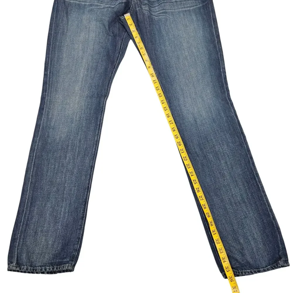 NWT John Varvatos Jeans Mens Size 38 Bowery Slim Straight Leg Casual Medium Wash